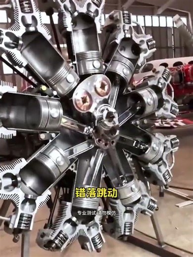 Now we finally know how radial engines on airplanes work! #internalcombustionengine #engine #cark...