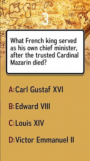 Which French king took over as chief minister when Cardinal Mazarin passed away?