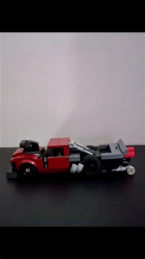 chevy drag truck with 8000hp supercharged v8 made in lego!! (drag truck moc)