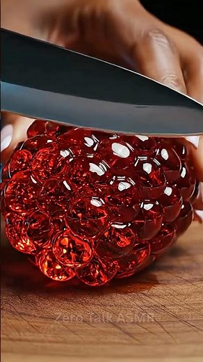 Oddly Satisfying Blackberry Slicing ASMR No Talking