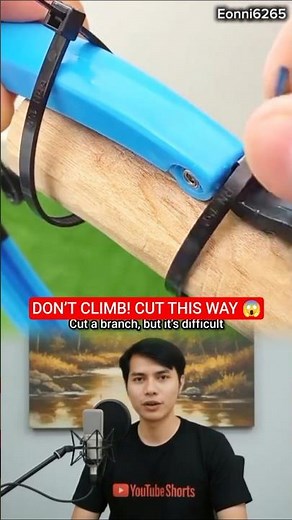 Cut High Branches SAFELY with This Genius Trick!