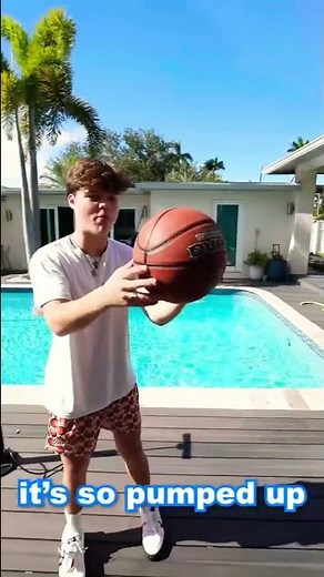 Exploding Basketball prank on my friend