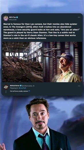 Marvel’s Sneakiest Cameo in The Avengers 👽🎬 #Avengers #Marvel #MCU