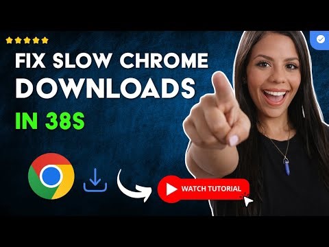How to FIX GOOGLE CHROME if It DOWNLOADS Very SLOW on Your PC or LAPTOP in 38 S