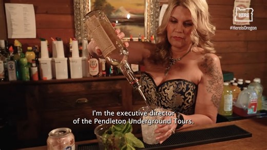 Since 1989, the nonprofit Pendleton Underground Tours has offered visitors the chance to explore the connected basements and tunnels below a block of historic buildings in downtown Pendleton. Now they also run an Old West saloon. Read more at https://www.hereisoregon.com/videos/2023/06/pendletons-underground-old-west-saloon-opens-once-a-month.html | Here Is Oregon