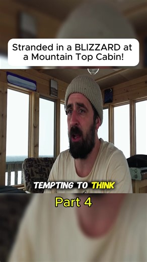 Stranded in a BLIZZARD at a Mountain Top Cabin! Part 4 #Blizzard #Mountain #Cabin #fyp #tiktok