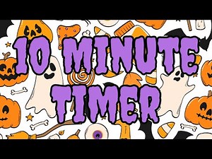 10 Minute Halloween Timer | Calm Spooky Countdown with Relaxing Music for Focus or Classroom
