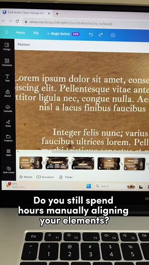 Canva alignment tips: quickly align elements and text