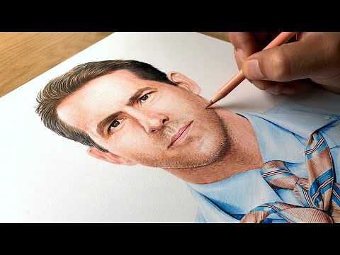 Drawing Free Guy (Ryan Reynolds) - Time-lapse | Artology