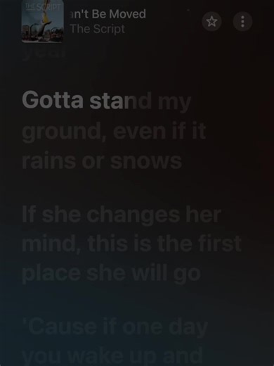 The Man Who Can't Be Moved Lyrics by The Script