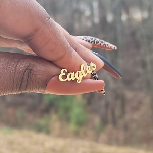 Personalized Name Curved Earrings for Women | Custom Script Earrings | Gold Silver Rose Gold Stainless Steel Jewelry | Gift for Her - Etsy