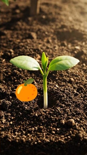 Orange Tree Growing Time-lapse 🍊 #shorts
