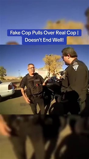 Fake Cop Tries to Pull Over a Real Officer — Instantly Regrets It Watch full video in the first comment | Creative Cooking | Facebook