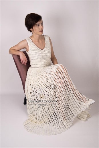 Patron de robe de mariée Scarlett S/M au crochet | Patron écrit et diagrammes de crochet | Téléchargement PDF - Etsy France