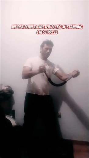 Weider Power Twister 20 kg # Standing Chest Press #pesaro #powertwister #weider #shorts #chestpress