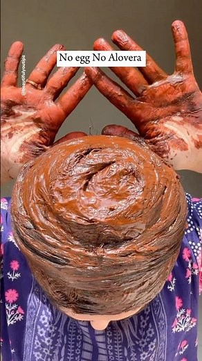 DIY Natural Redish Hair Color, Root Touch Up, Repair Damage Hair. #hair #haircare #longhair