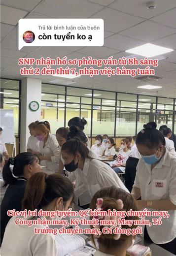 Cơ hội việc làm tại SNP - Tuyển dụng công nhân sản xuất
