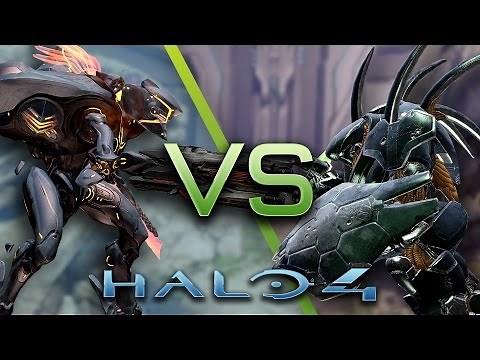 Halo 4 AI Battle - Knight Battlewagons vs Hunters