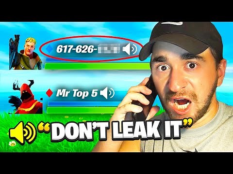 This Is My Phone Number.. CALL ME! (Fortnite)