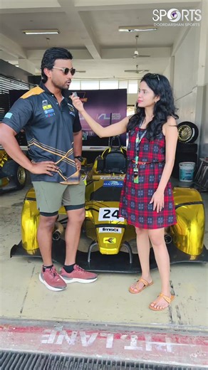 Hear from the man who conquered the track! Sandeep Kumar opens up about his journey in motorsports, the challenges of the Indian Racing League, and his winning mindset. Don't miss this exclusive interview! #IndianRacingLeague #Motorsports #SandeepKumar #Racing #Interview | DD SPORTS