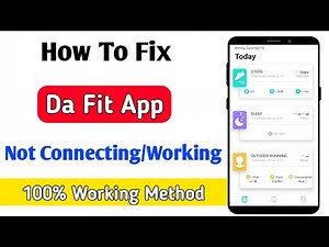 da fit app not connecting problem | da fit app not working