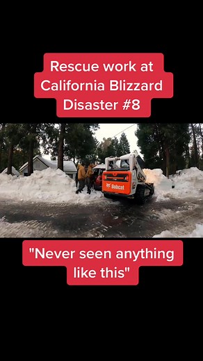 Rescue work at California Blizzard Disaster -