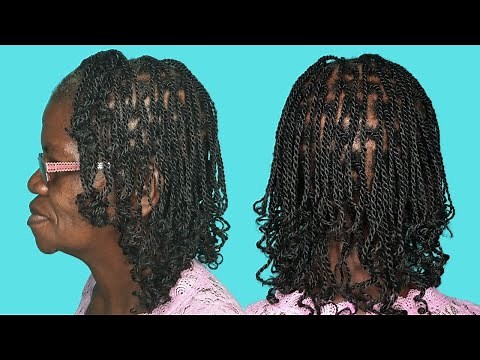 KNOTLESS two-strand Twist Braid 😻😻How to extend natural hair - twist😻 NO- tension braided hairstyle