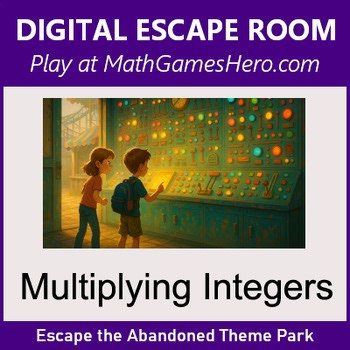 Multiplying Integers | Digital Math Escape Room Game