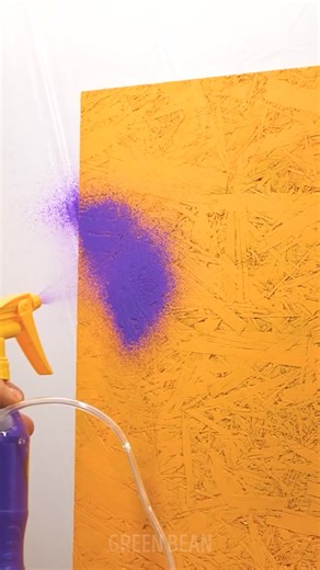 7.6K views · 29 reactions |  Spray bottle hack to paint faster! ️ #creative #reuse #greenbean | Green Bean | Facebook