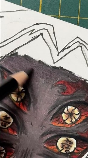 🌑 Drawing Kokushibō (Part 2) | Demon Slayer Art 😈