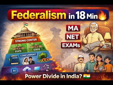 What is Federalism? 🇮🇳 India’s Power System Explained Simply! (Must Watch)