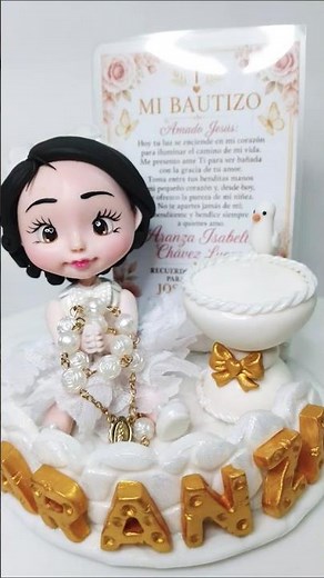 Ideas únicas para recuerdos de Bautizo: Muñecos personalizados hechos a mano 💖"