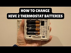 How to change Hive 2 Thermostat Batteries