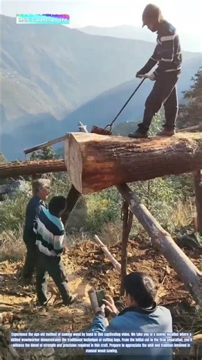 The Time-Honored Tradition: Manual Wood Sawing
