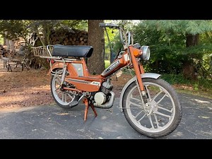 Barn Find 1979 Motobecane Moped - Runs and Rides for the First Time in 20 Years!