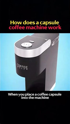 How does a capsule coffee machine work #knowledge #science