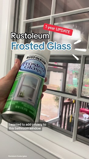 1 Year Rustoleum Frosted Glass Privacy Window Update