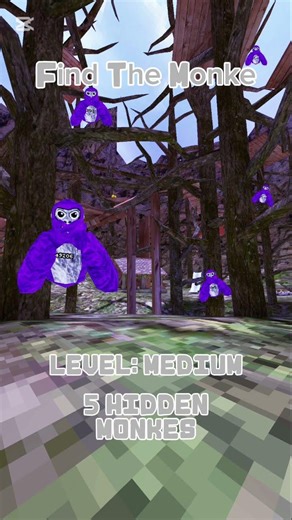 Find the 5 hidden monkes! #gorillatag #vr #shorts #trending #gtcs #viral #gtag #supportamonke #fyp