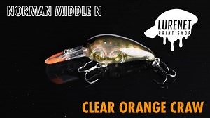 2.6K views · 81 reactions | Custom Norman Middle N in Clear Orange Craw! (Lurenet Paint Shop) Avaible at https://www.lurenet.com/norman-middle-n-clear-orange-craw | Norman Lures | Facebook