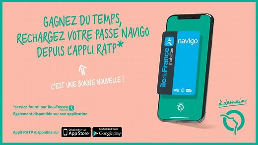 [Service] Vous pouvez désormais recharger votre passe Navigo sur votre iPhone depuis l’appli RATP avec Île-de-France Mobilités ! Gagnez du temps et évitez les files d'attente en station, l'utilisation est simple pour recharger votre passe ⬇️ Découvrez-en plus sur le service : https://www.ratp.fr/titres-sur-telephone/application-iphone | RATP