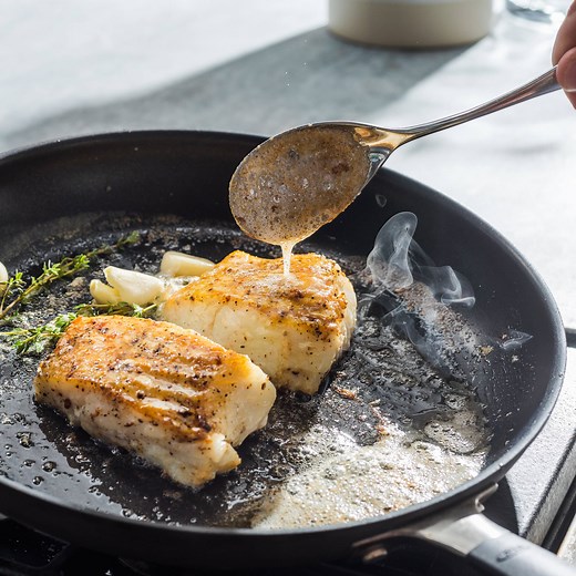 Butter-Basted Fish Fillets with Garlic and Thyme | America's Test Kitchen