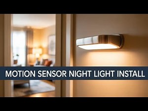 Installing a motion sensor night light in hallway