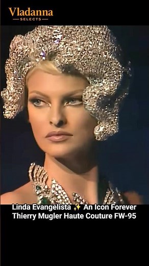1995 FW • Linda Evangelista • The Catwalk Icon • Thierry Mugler • Fashion Archive Paris
