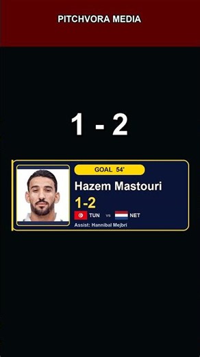 ⚽ Hazem Mastouri Scores for Tunisia | 54' #Shorts