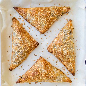 Spinach and Feta Triangles