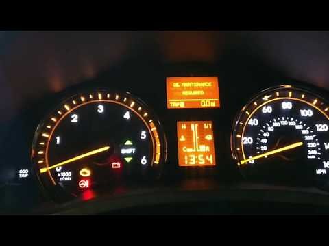 Toyota avensis oil maintenance reset