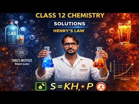 Class 12 l CHEMISTRY l SOLUTIONS l HENRY'S LAW l APPLICATION