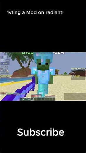 1v1ing a Mod on Radiant! #mincraftpvp #pvp #minecraft #eaglercraft
