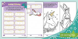 Fantasy Patterning: Handwriting Fine Motor Practice (Ages 5 - 7)