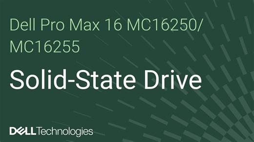 Como substituir a unidade de estado sólido (SSD) M.2 2230 ou M.2 2280 no Dell Pro Max 16 MC16250/Dell Pro Max 16 MC16255